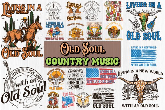 Country Music Old Soul SVG Bundle