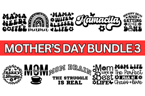 Floral Mother's Day SVG PNG Bundle