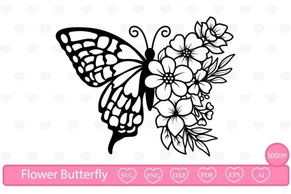 Flower Butterfly Svg Flower Svg