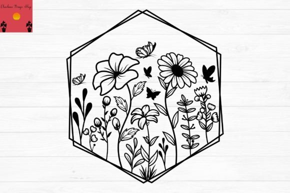 Flowers Svg, Florals and Butterfly Svg