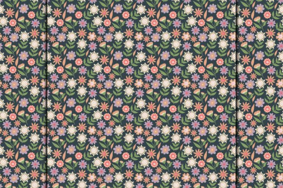 Seamless Floral Pattern Design Vector