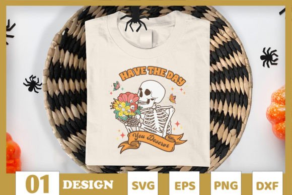 You Deserve Floral Skeleton SVG